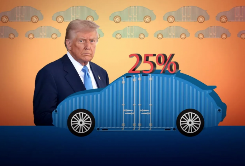 Tổng Thống Mỹ Donald Trump Áp Thuế 25% Đối Với Tất Cả Ô Tô Nhập Khẩu