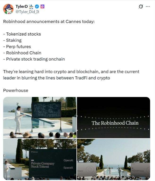 Thông báo của Robinhood tại Cannes
