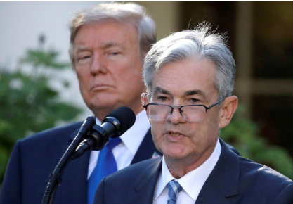 Trump và Powell vào năm 2017